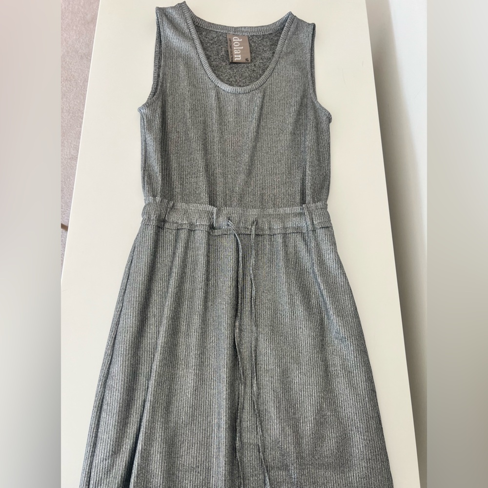 Dolan Left Coast Anthropologie Metallic Gray Knit Dress size XS
